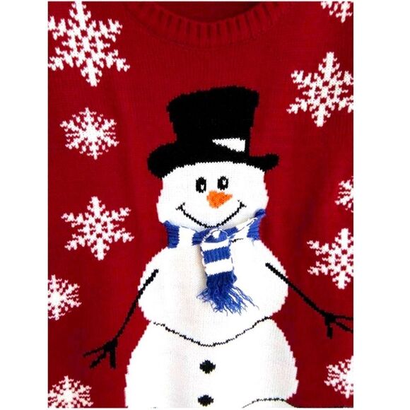 Women’s Snowman Christmas Sweater - Picture 2 of 4